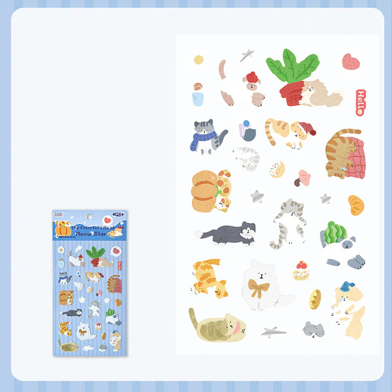 2ABC | Pegatinas Meow Star Paradise Colorful Life