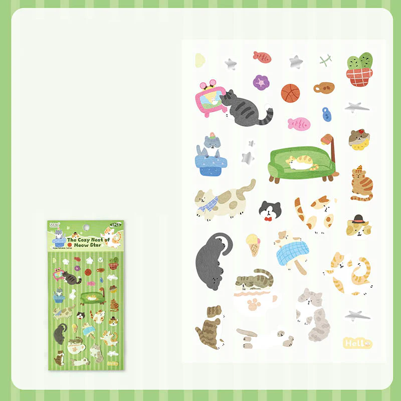 2ABC | Pegatinas Meow Star Paradise Cozy Nest