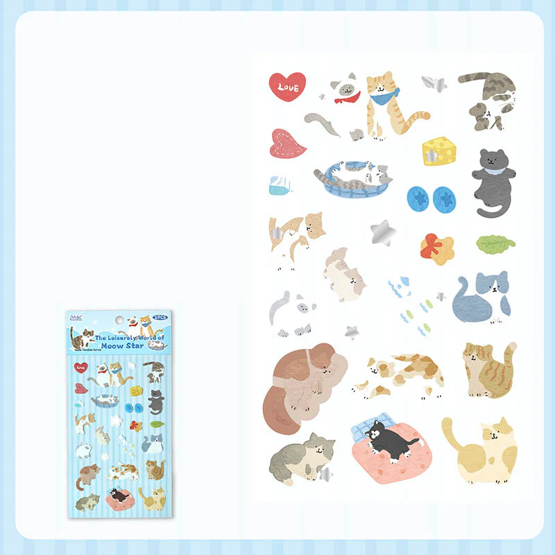 2ABC | Pegatinas Meow Star Paradise Planet Leisurely World