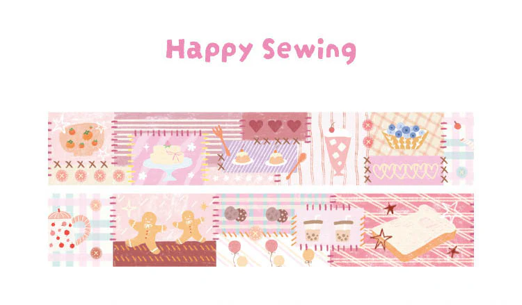 Card Lover | Patchwork Town Happy Sewing Washi Tape - Image 3
