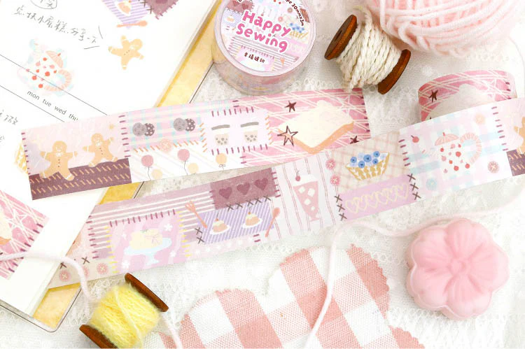 Card Lover | Patchwork Town Happy Sewing Washi Tape - Image 4
