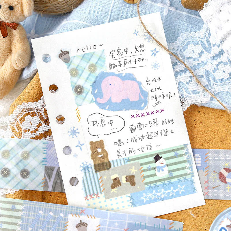Card Lover | Patchwork Town Happy Raindrops Washi Tape - Image 2
