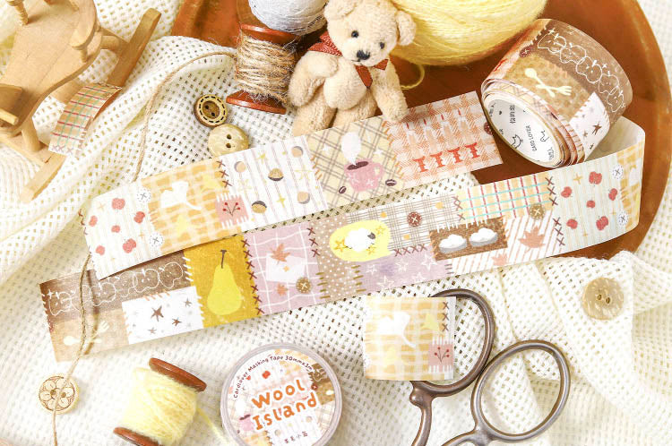 Card Lover | Patchwork Town Wool Island Washi Tape - Image 4