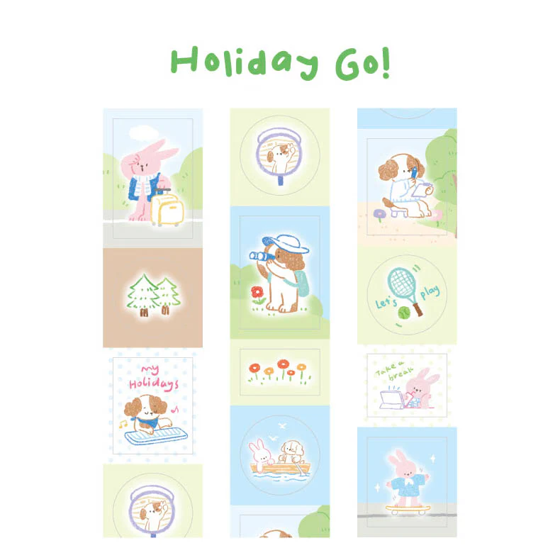 Card Lover | Pegatinas en Rollo Hello My Partner Holiday Go - Image 2