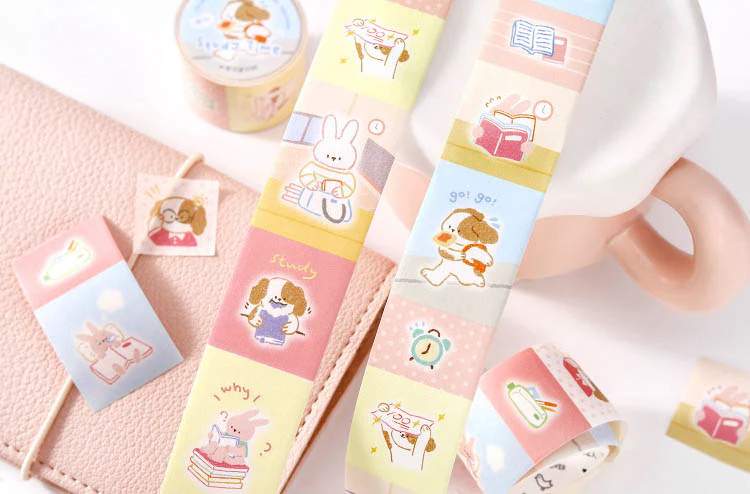 Card Lover | Pegatinas en Rollo Hello My Partner Study Time - Image 3