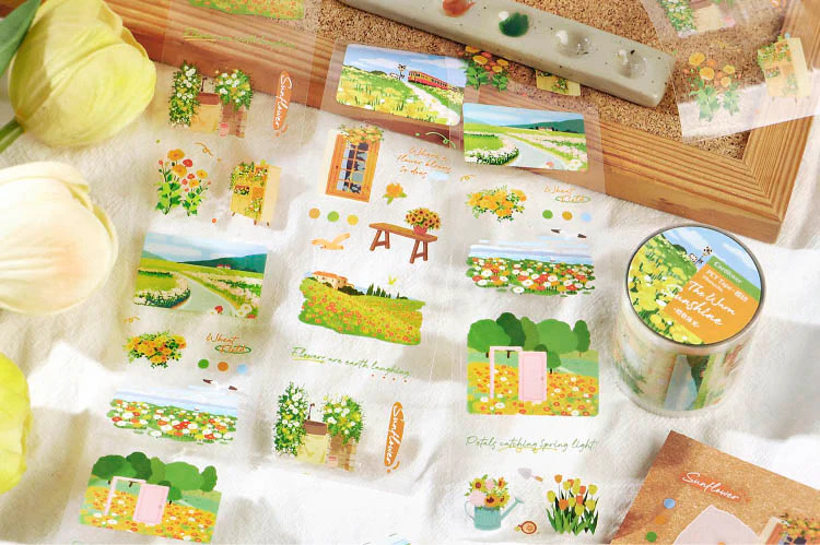 Card Lover | Pegatinas en Rollo Only Flowers Know The Warm Sunshine - Image 2