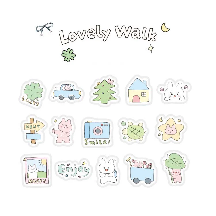 Card Lover | Pegatinas The Peppy Life Lovely Walk - Image 3