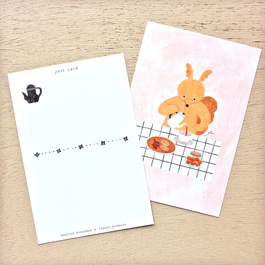 Cozyca | Postal Mariko Fukuoka Tea Time B - Image 2