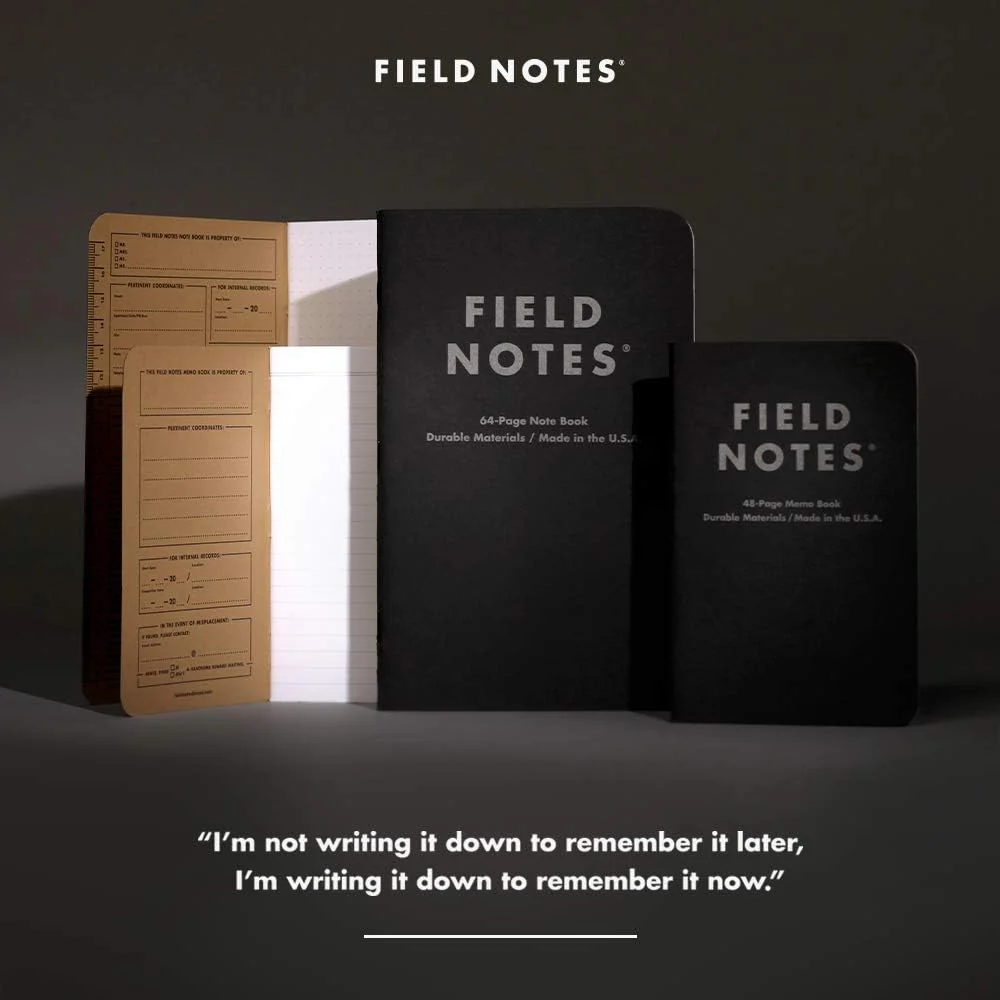 Field Notes | Set de 2 Cuadernos Pitch Black M (Puntos) - Image 5