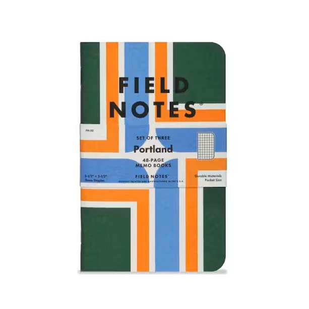 Field Notes | Set de 3 Cuadernos Portland (Cuadros)