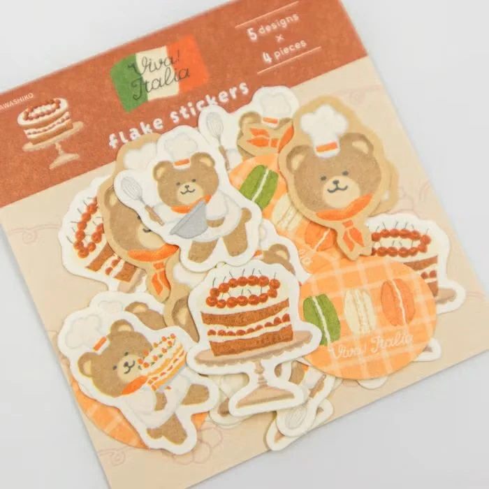 Furukawashiko | Pegatinas Flake Viva Italia Dessert Bear - Image 3