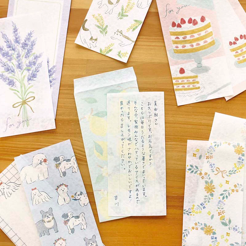 Furukawashiko | Set de Carta Vertical Today's White Dog - Image 4