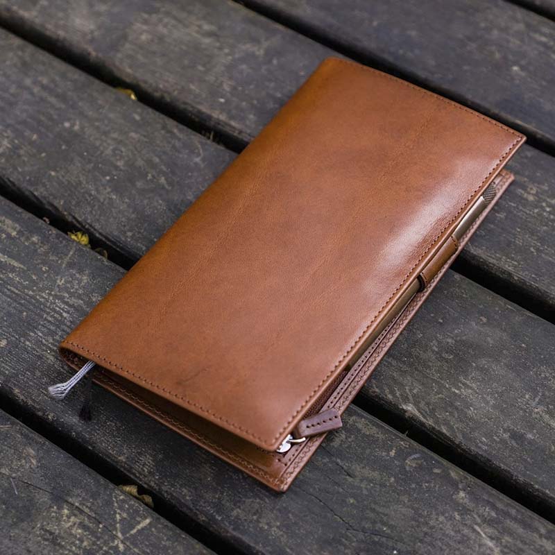 Galen Leather | Funda Leather Hobonichi Weeks Mega Cover Brown - Image 3