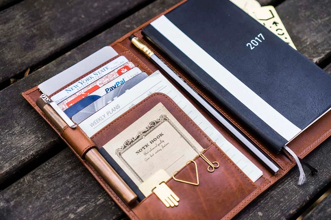 Galen Leather | Funda Leather Hobonichi Weeks Mega Cover Brown - Image 5