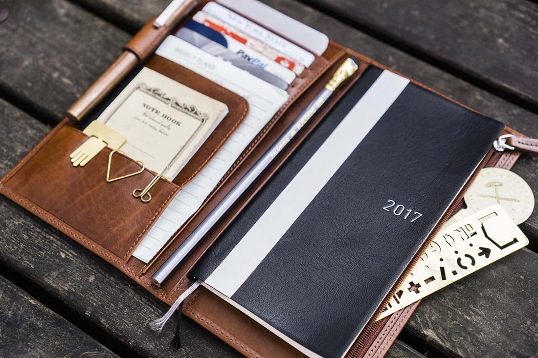 Galen Leather | Funda Leather Hobonichi Weeks Mega Cover Brown - Image 6