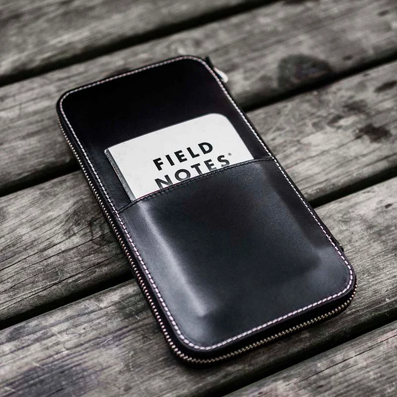 Galen Leather | Funda Leather Zippered Hobonichi Weeks Cover Black - Image 9