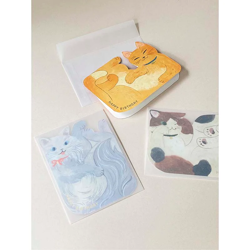 Greeting Life | Tarjeta de Felicitación Birthday Crammed Cat Brown - Image 6