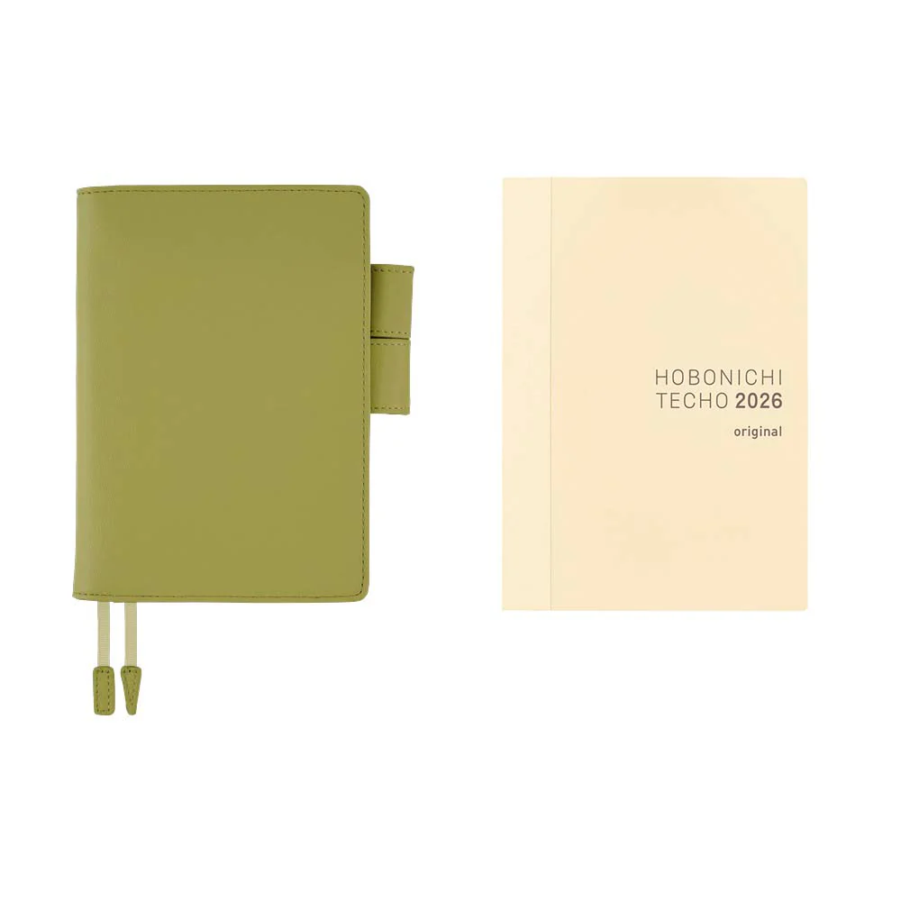 Hobonichi | Agenda Hobonichi Techo A6 Leather: Sage Green 2026 - Image 12