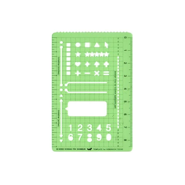 Hobonichi | Plantilla Stencil Basic