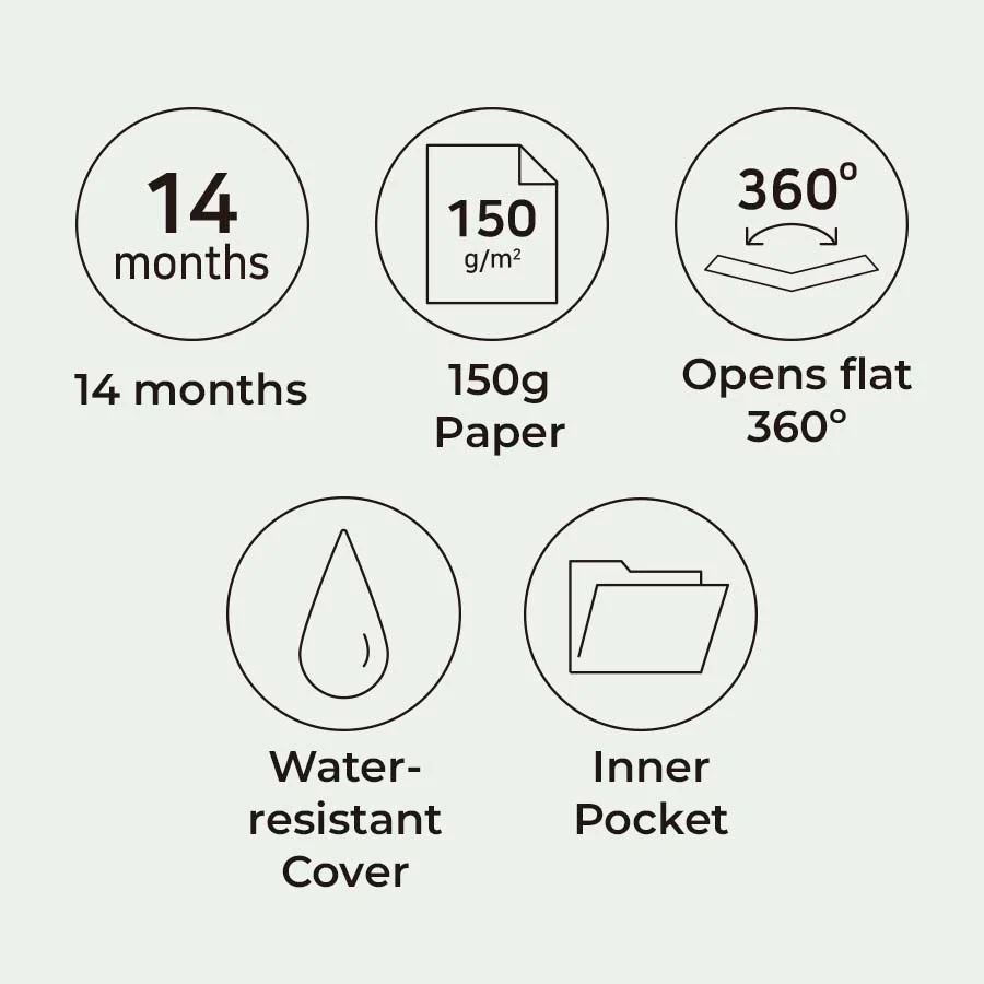 Iconic | Agenda The Planner L 2026 Indi Blue (Mensual) - Image 3