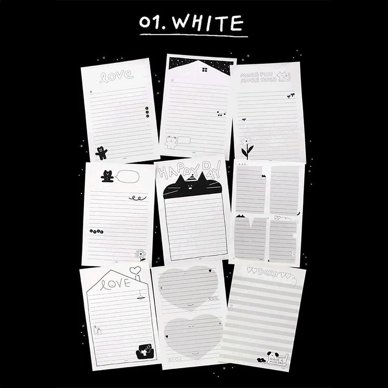 Iconic | Bloc de Notas Doodle White - Image 2