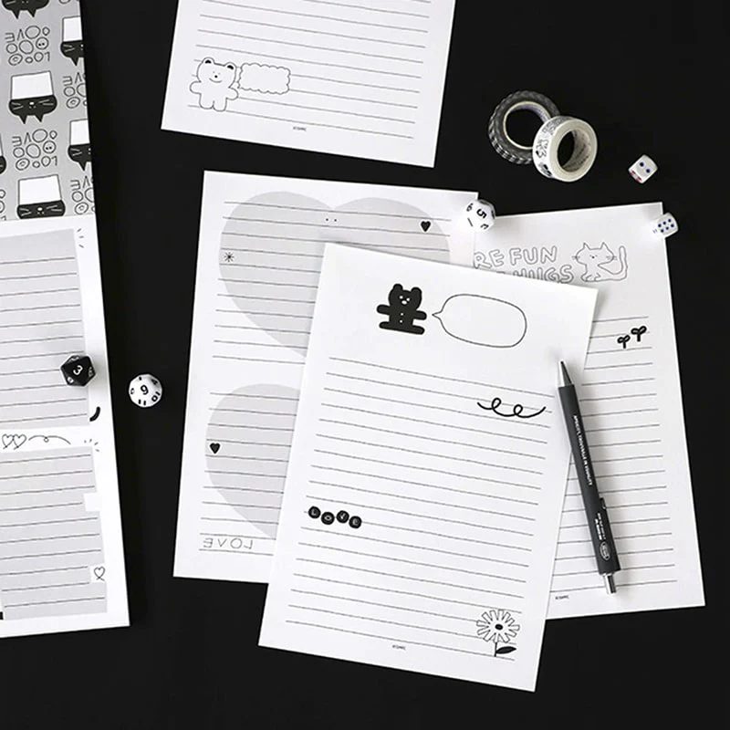 Iconic | Bloc de Notas Doodle White - Image 5