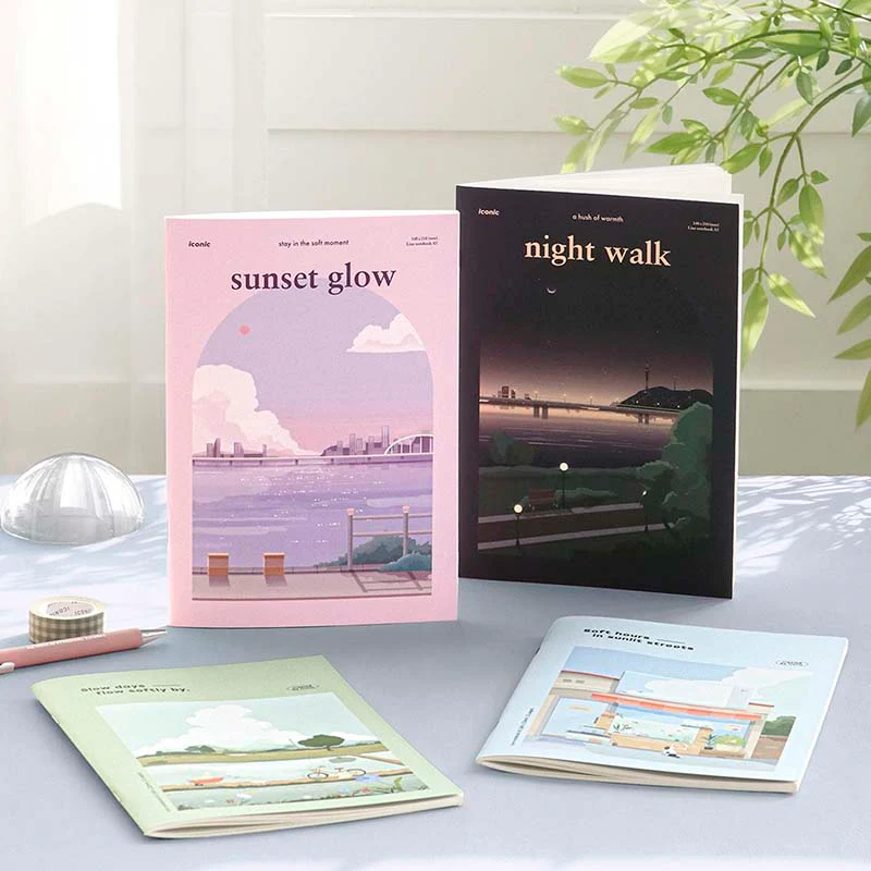 Iconic | Cuaderno lsangjip A5 Night Walk (Rayas) - Image 9