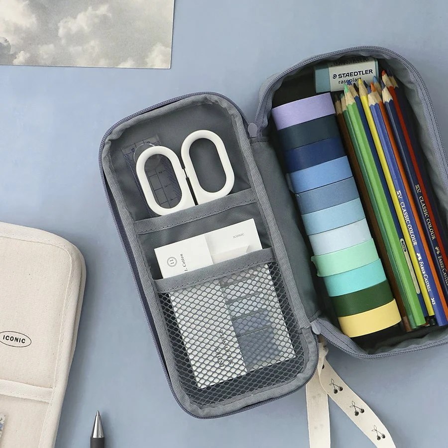 Iconic | Estuche Cottony Grand Charcoal - Image 3