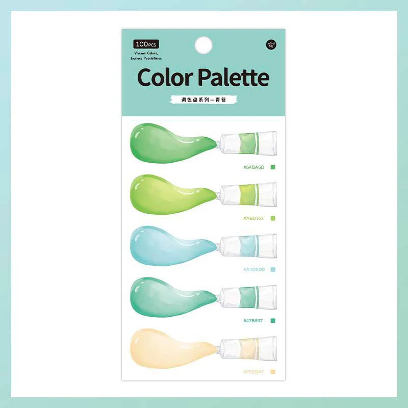 Infeel.me | Notas Adhesivas Color Palette Green