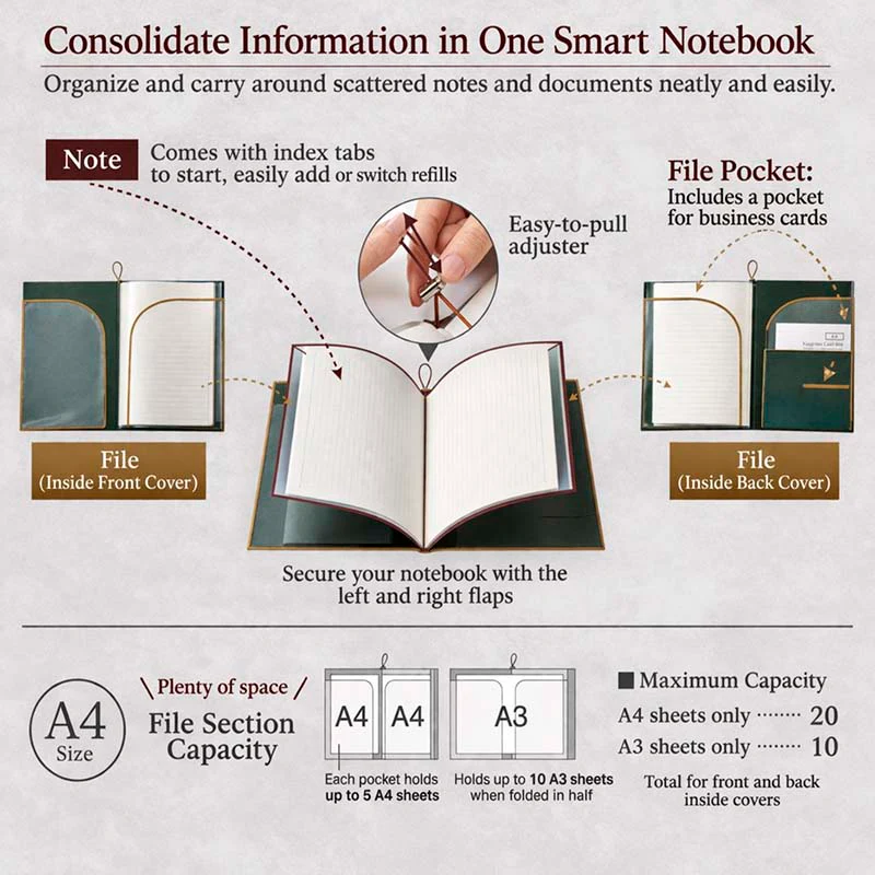 King Jim | Cuaderno Archivador Filing Note A4 Green - Image 3