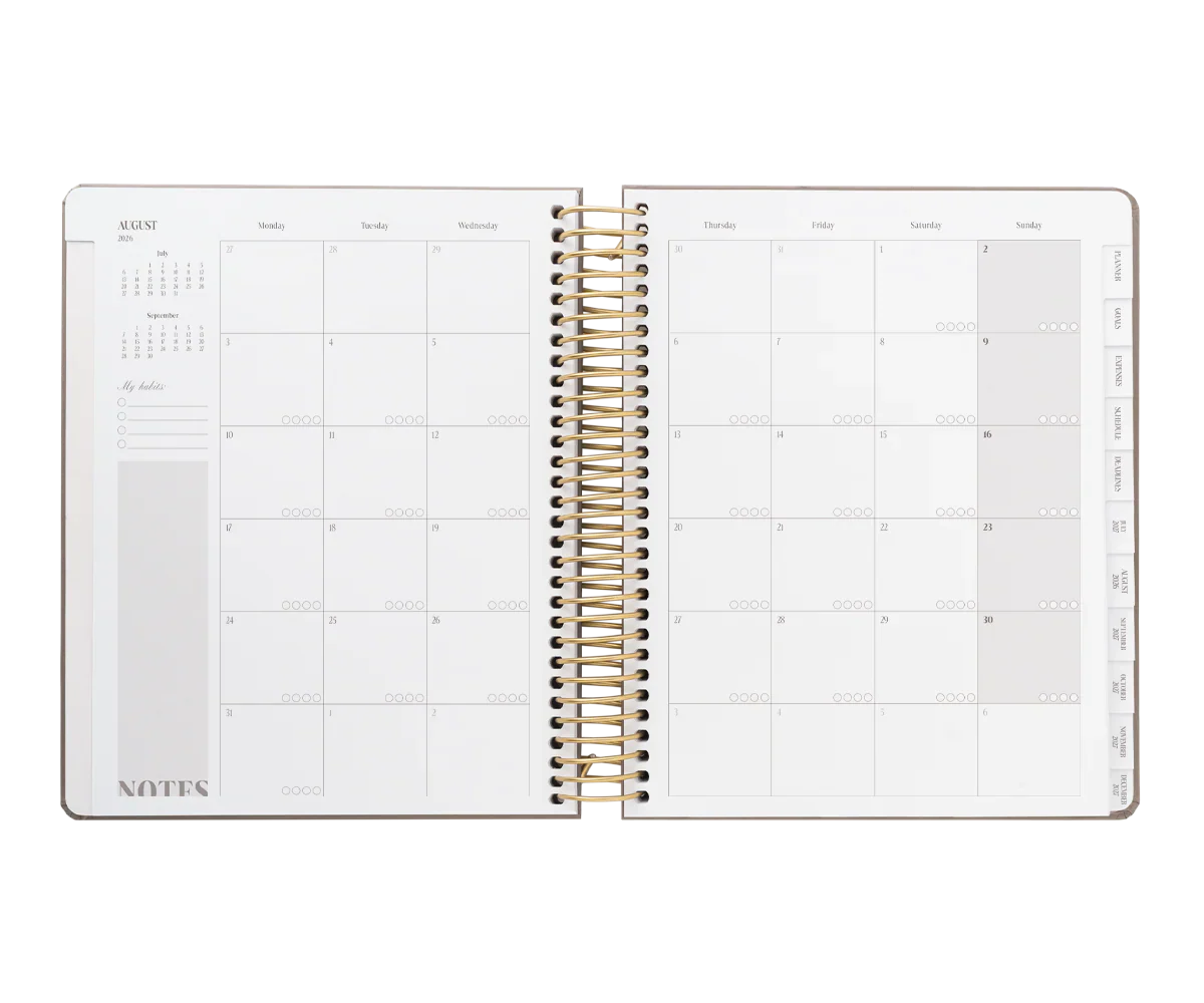 Kokonote | Agenda Escolar Olympia Desert Taupe 2026-2027 (Semanal) - Image 10