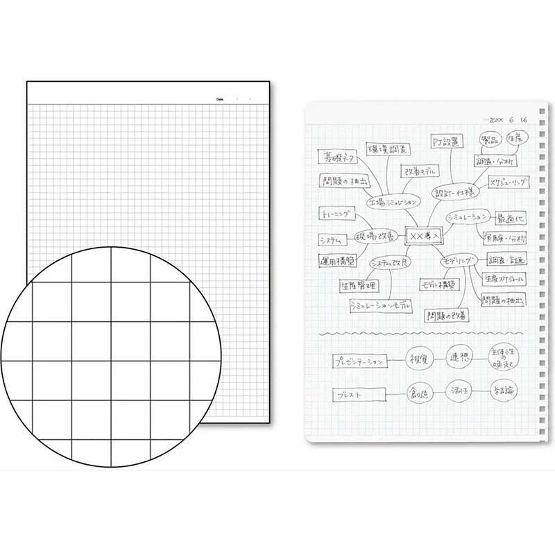 Kokuyo | Cuaderno Soft Ring A6 Black (Cuadros) - Image 6