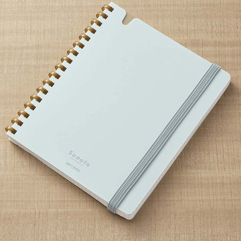 Kokuyo | Cuaderno Soft Ring Sooofa A6 Blue (Cuadros) - Image 2