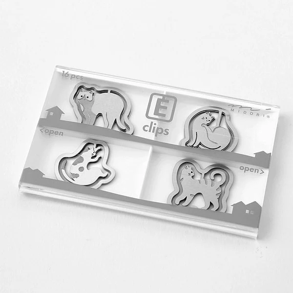 Midori | Clips Metálicos Etching Gatos - Image 3