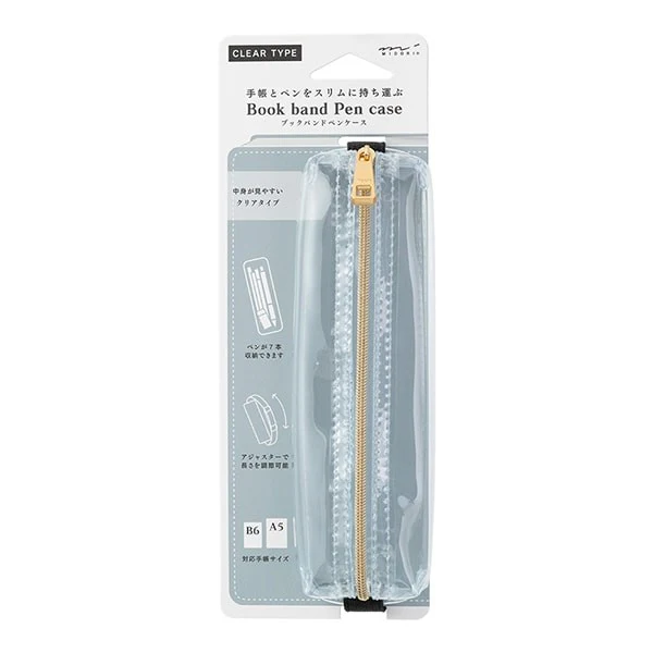 Midori | Estuche Book Band B6 - A5 Transparente