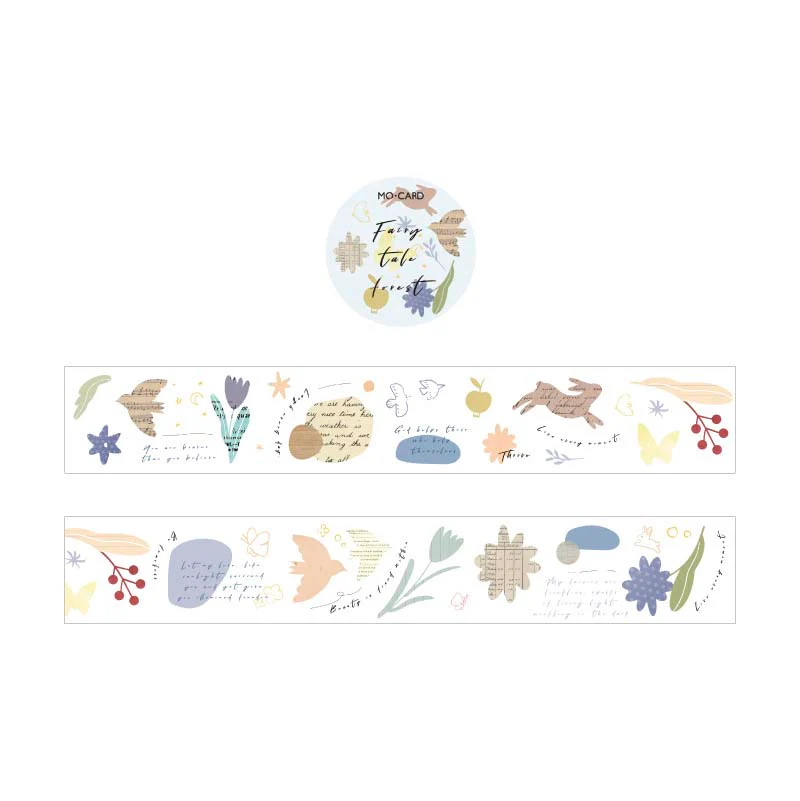 Mo Card | Collage Language PET Tape Fairy Tale Forest