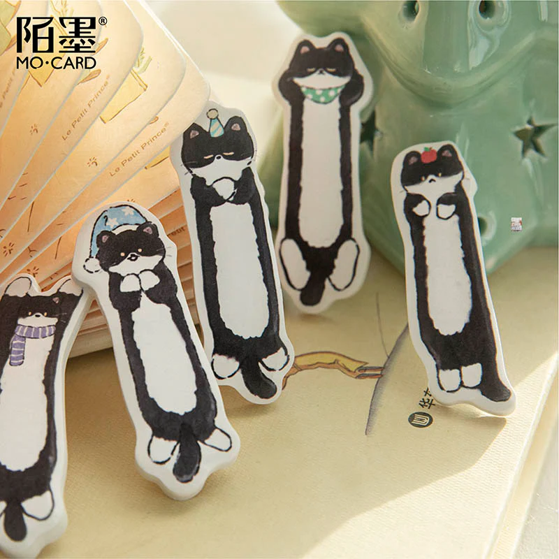 Mo Card | Notas Adhesivas Black Little Cat Is Resting - Image 2