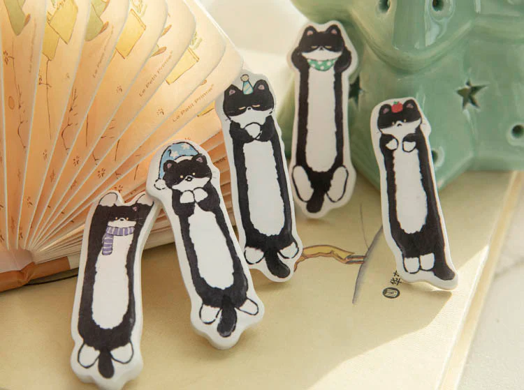 Mo Card | Notas Adhesivas Black Little Cat Is Resting - Image 3
