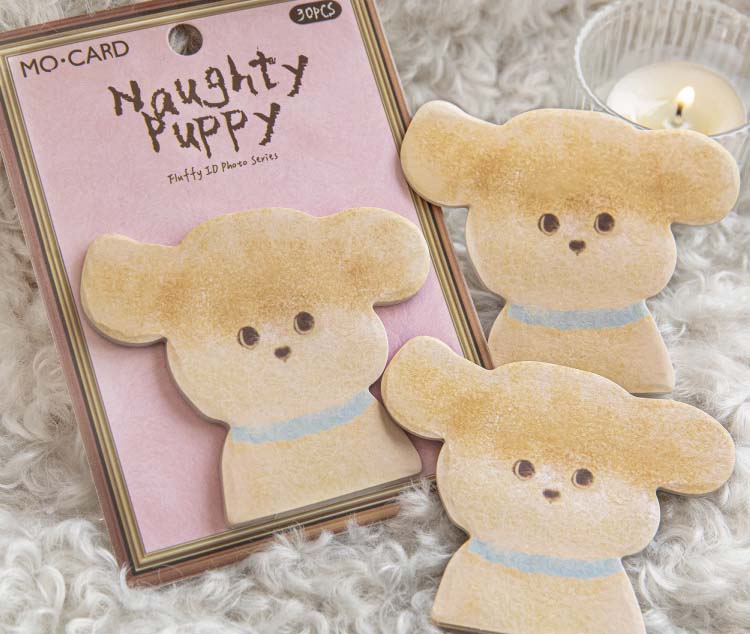 Mo Card | Notas Adhesivas Velvet ID Photo Naughty Puppy - Image 3