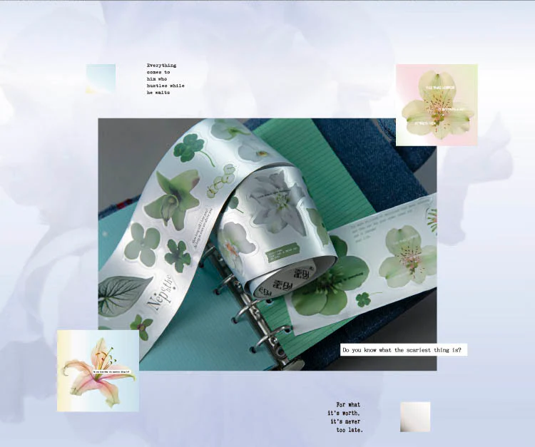 Mo Card | Pegatinas en Rollo Flower Meaning Night Before Dawn - Image 2