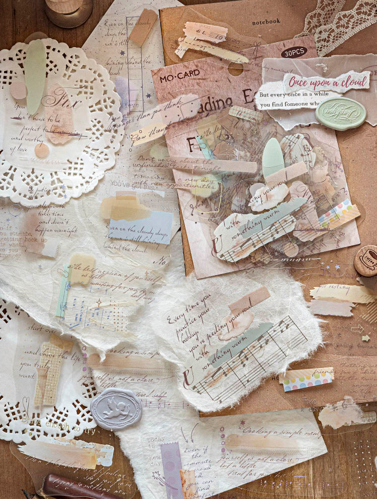 Mo Card | Pegatinas Multi Color Watercolor Shop Residual Sound Faint Light - Image 2
