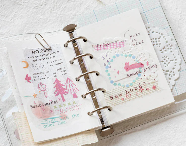 Mo Card | Pegatinas Multi Color Watercolor Shop Weaving Dreams - Image 3