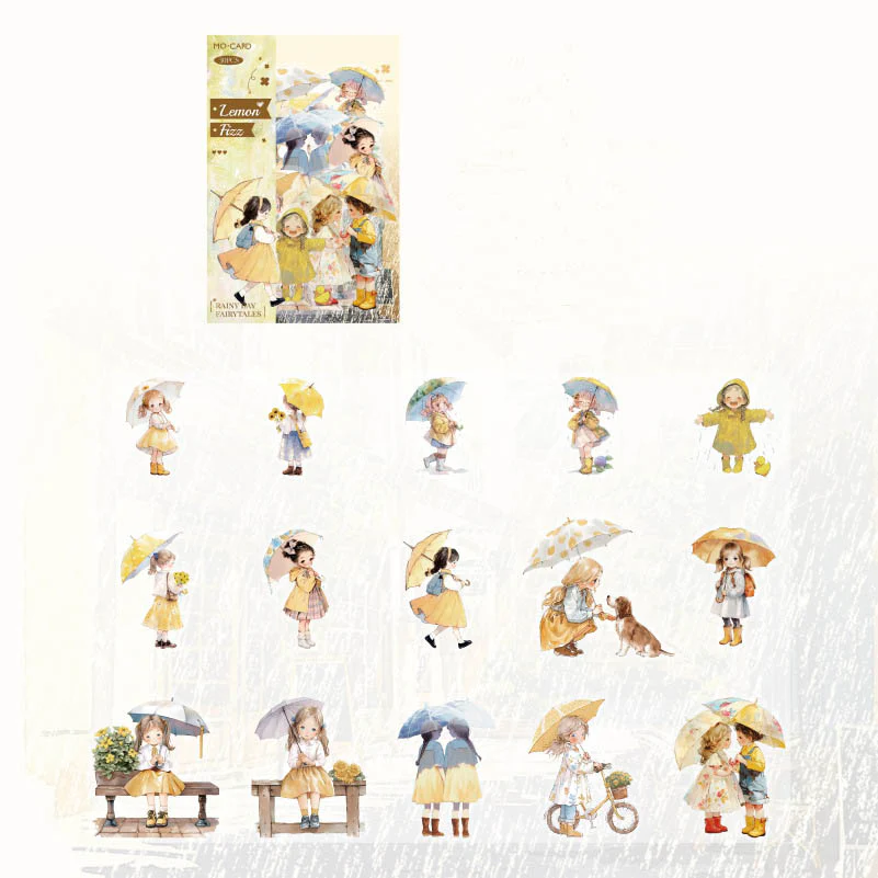 Mo Card | Pegatinas Rainy Fairy Tale Lemon Fizz