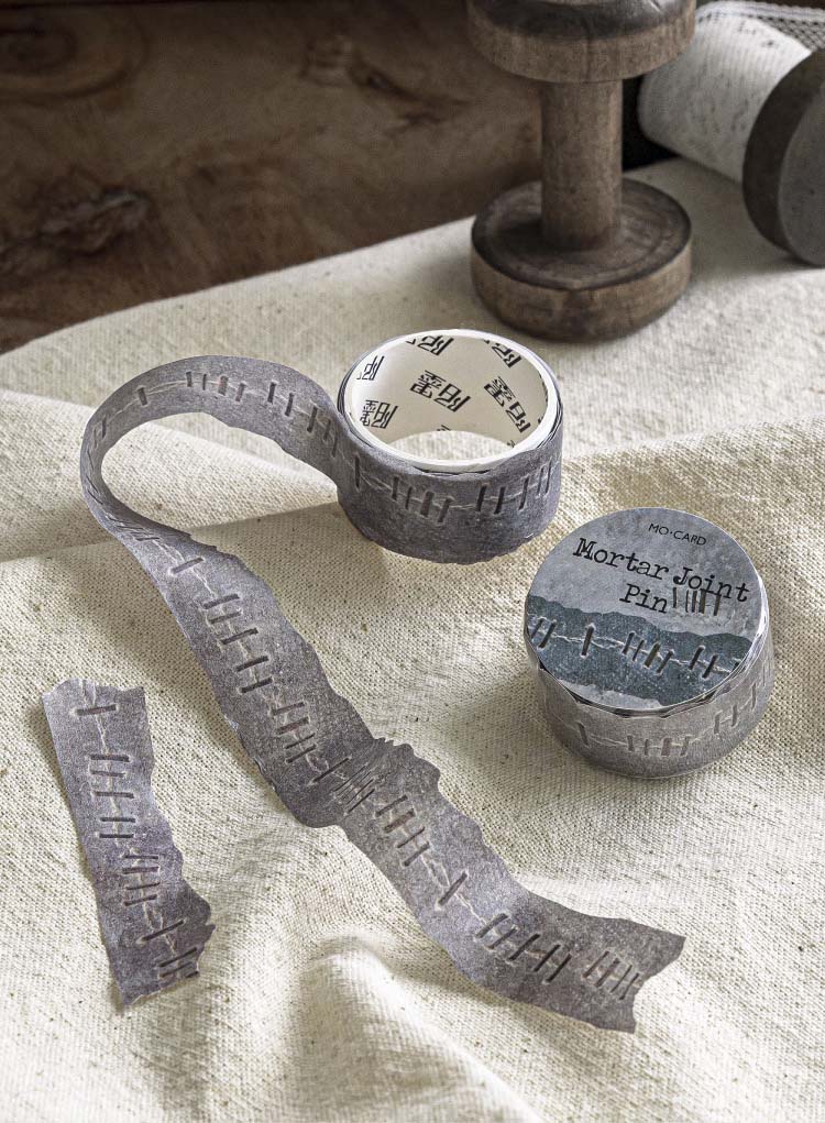 Mo Card | Rippled Edge Sewing Washi Tape Mortar Joint Pin - Image 2