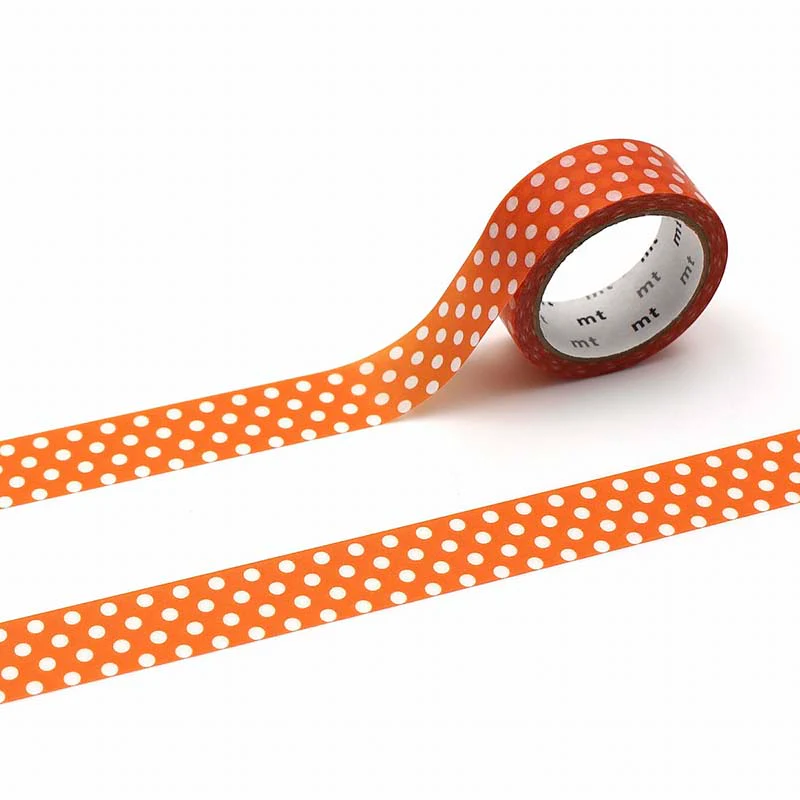 MT Masking Tape | Dot Deep Orange Washi Tape
