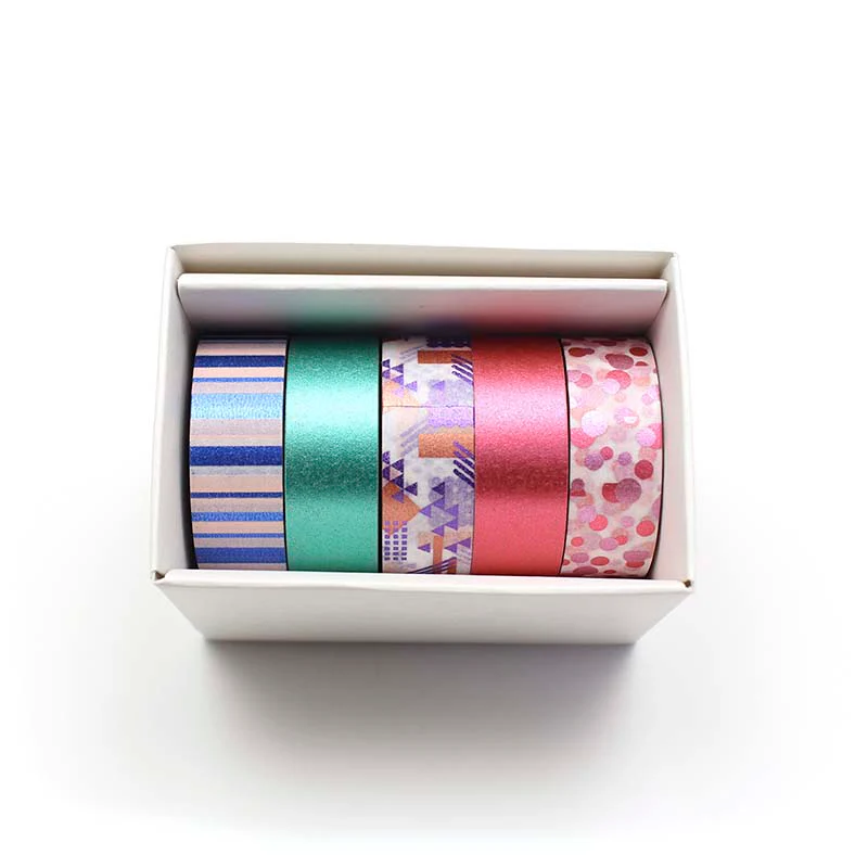 MT Masking Tape | Set de 5 Washi Tapes Colores Bright - Image 4