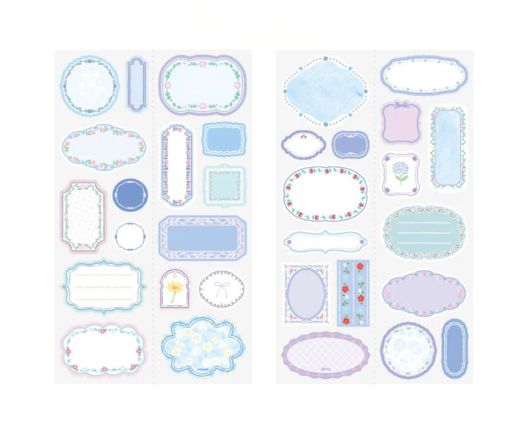 Note For | Pegatinas Beautiful Labels Blue (4pc) - Image 2