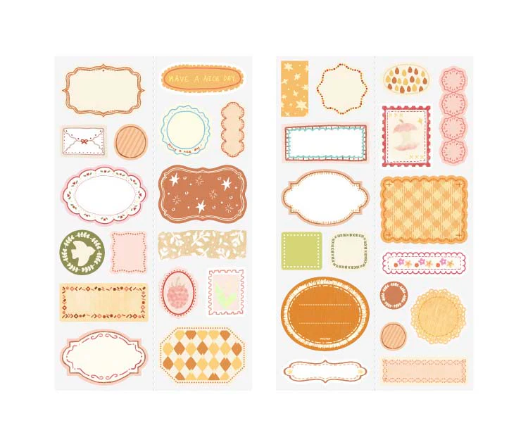 Note For | Pegatinas Beautiful Labels Orange (4pc) - Image 2