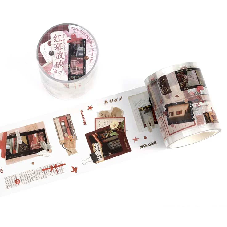 Note For | Pegatinas en Rollo Filmography PET Red Curtain
