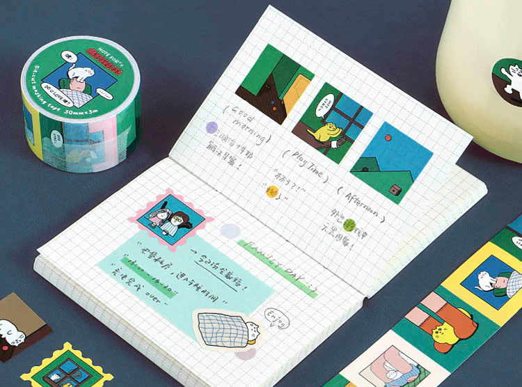 Note For | Pegatinas en Rollo Matsugoda Company Cat - Image 4